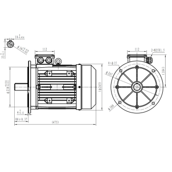Silnik elektryczny 5,5kW 900 obr/min. 132B5